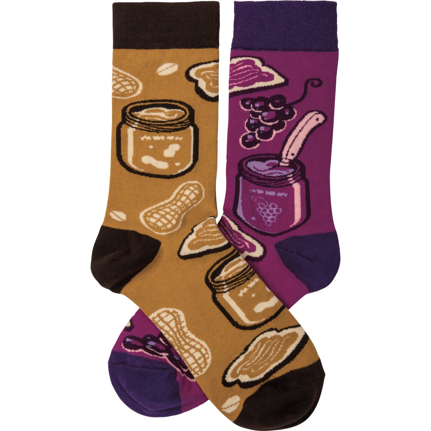 PEANUT BUTTER ANF JELLY SOCKS
