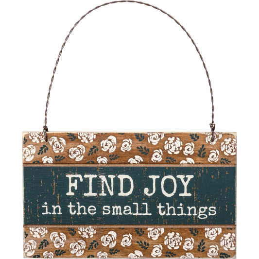 FIND JOY WOODEN ORNAMENT