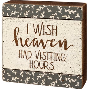 Heaven Slat Box Sign
