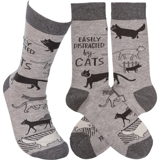 Distracted By Cats Socks