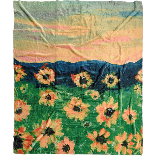 Beautiful Memories Sunflower THROW 50X60