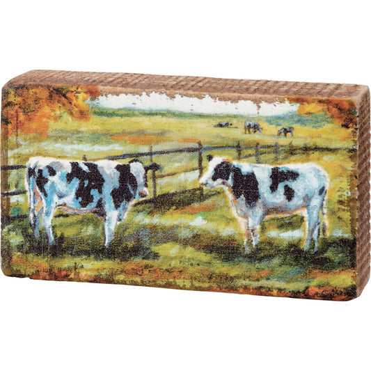 Block SIGN - Cows