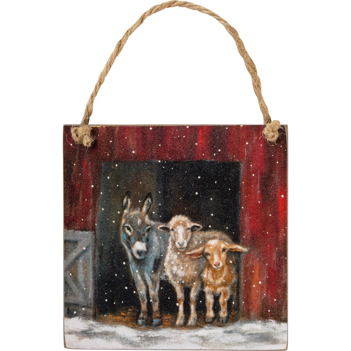 Snow Farm Family Ornament