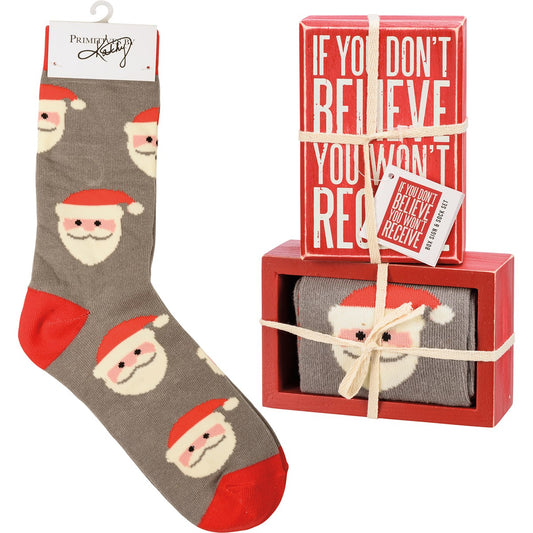 Don't Believe Sock & Sign Set