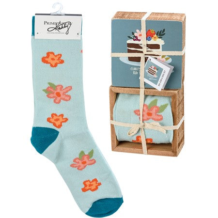 Pieces Box Sign & Sock Set