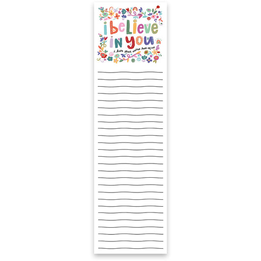 I Believe in You List Pad