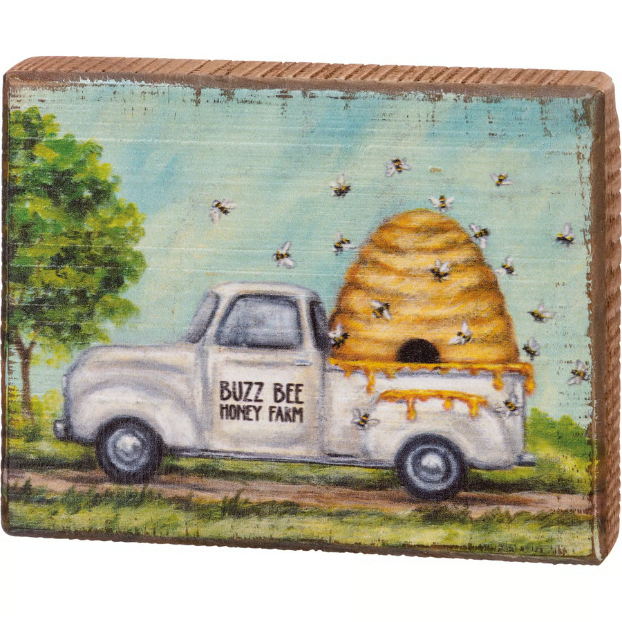 BEES TRUCK Block Sign