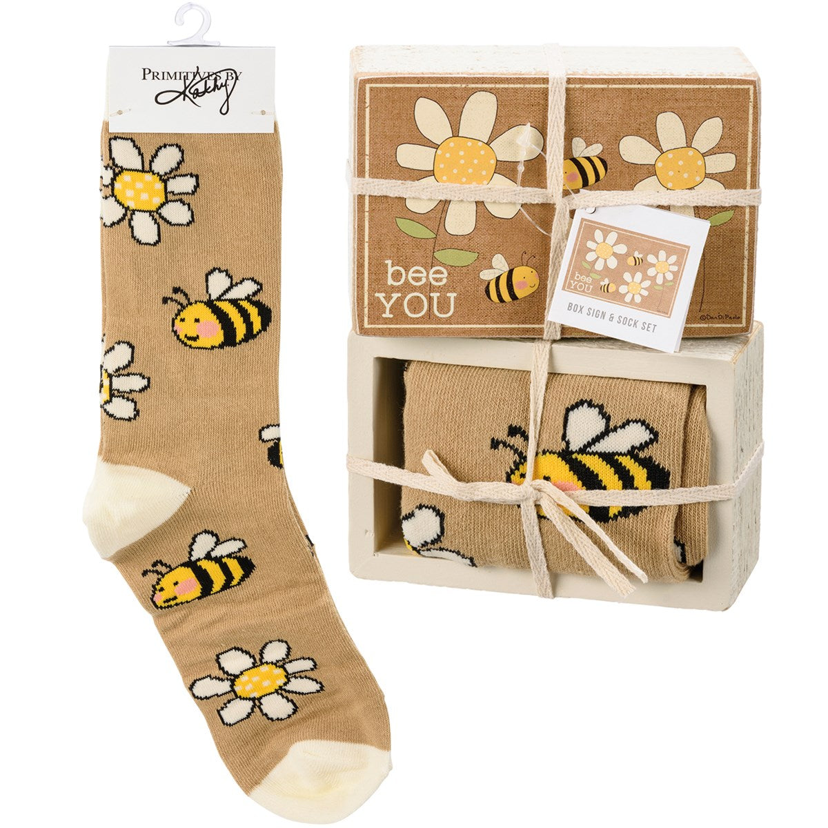 Bee You Sock & Sign Gift Set