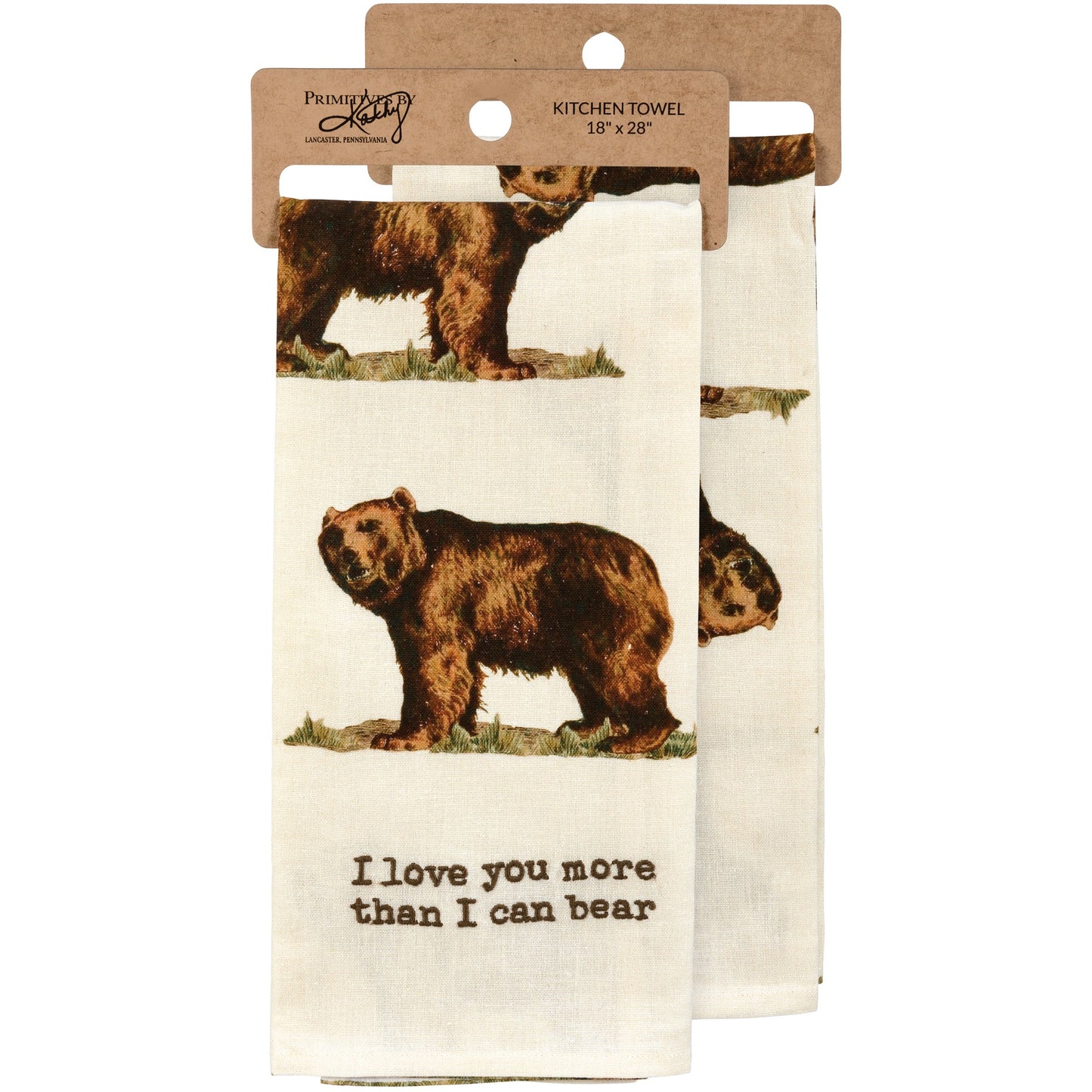 I Love You More Than I Can Bear Towel