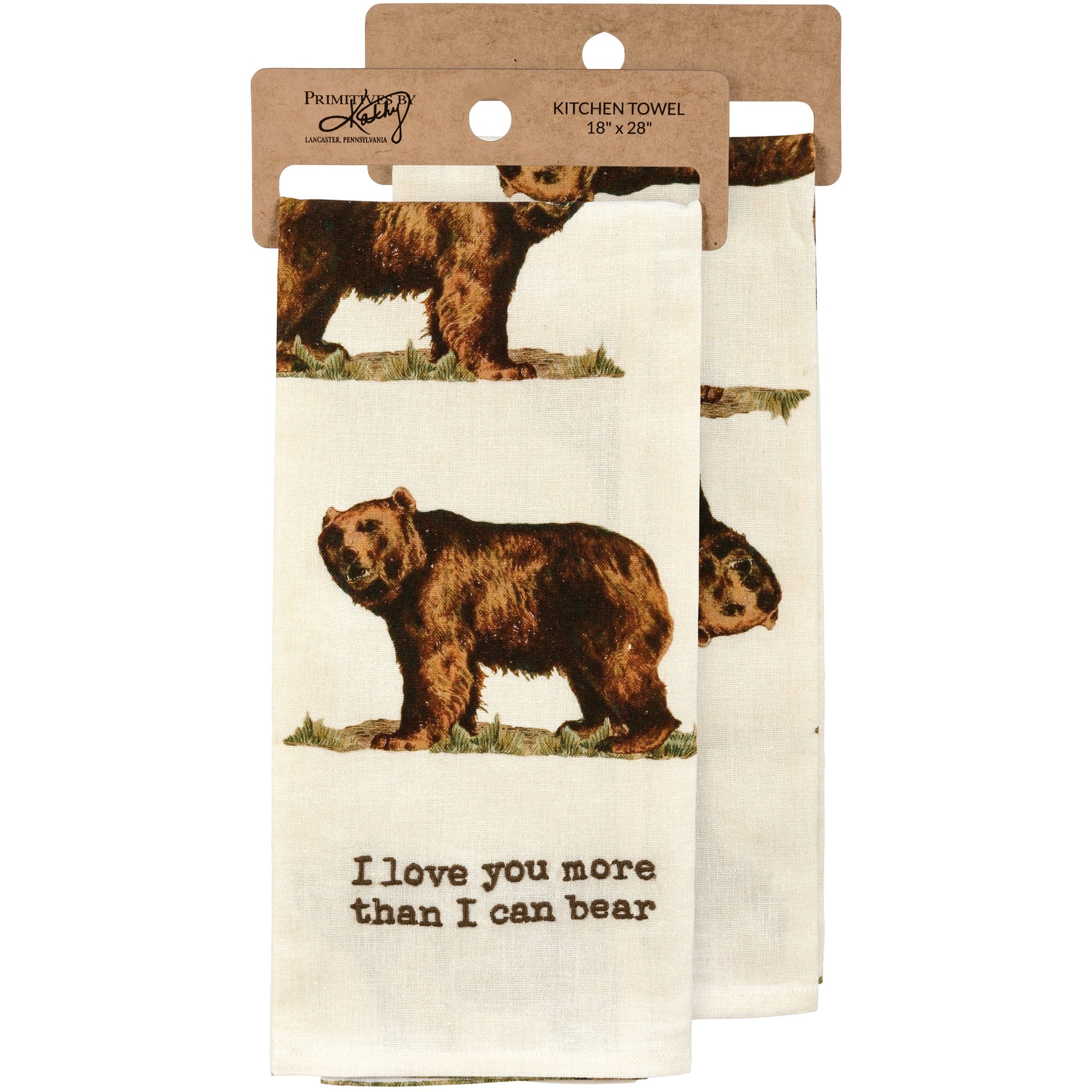 I Love You More Than I Can Bear Towel