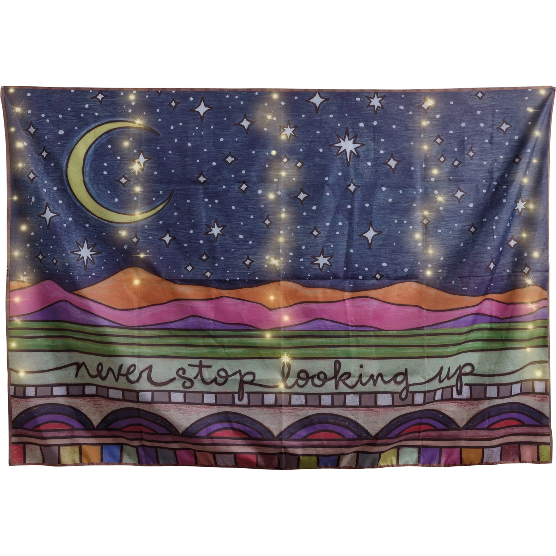 Looking Up Tapestry With Lights