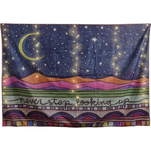 Looking Up Tapestry With Lights