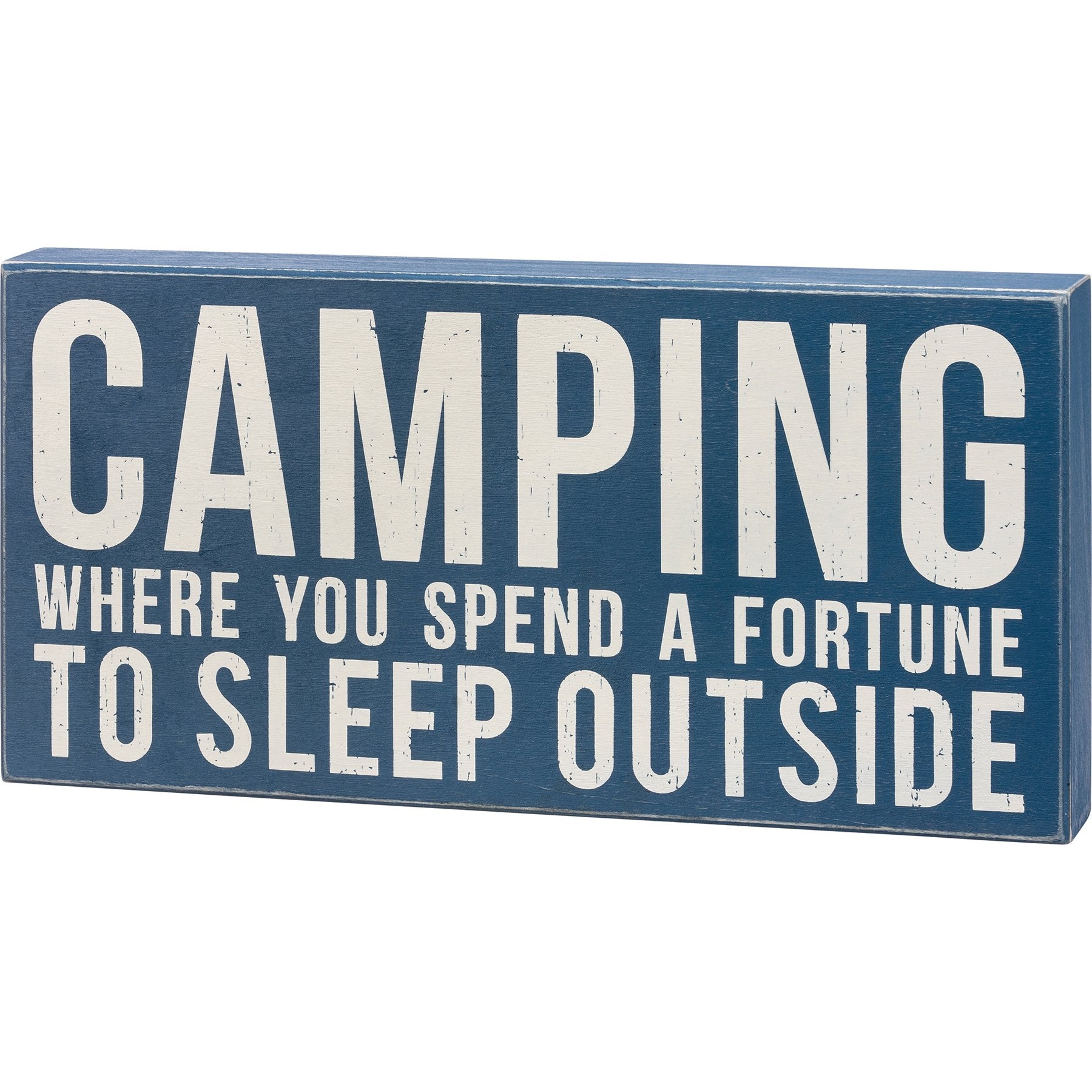 Camping Box Sign