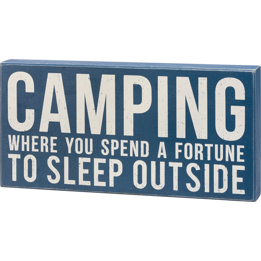 Camping Box Sign