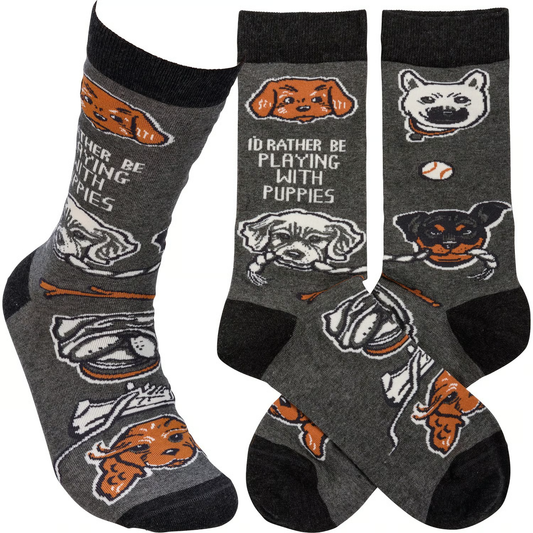 Playing With Puppies Socks