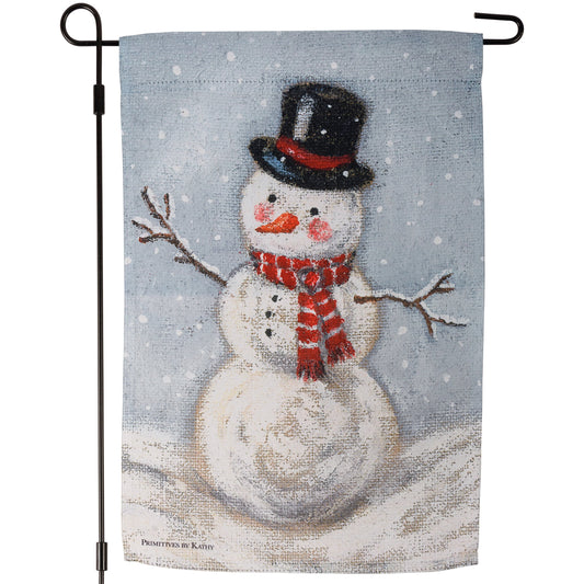 Snowman Garden Flag
