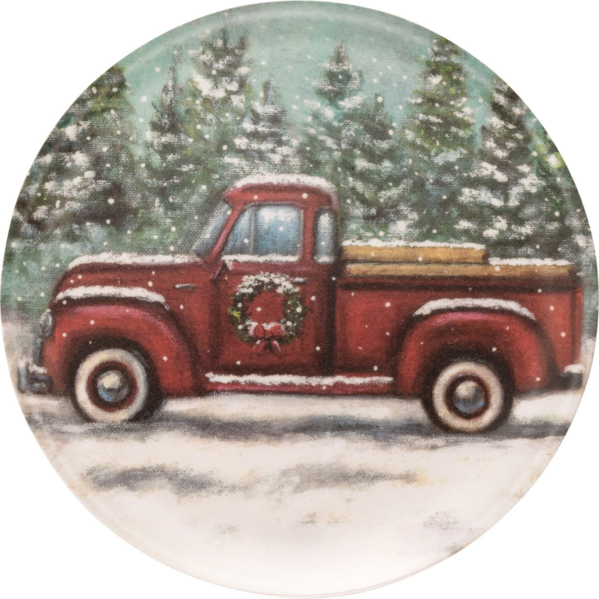 RED TRUCK PLATE