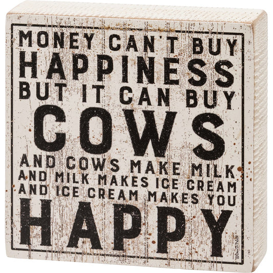 Buy Cows Block Sign