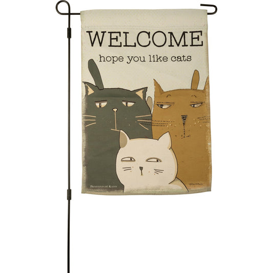 LIKE CATS GARDEN FLAG