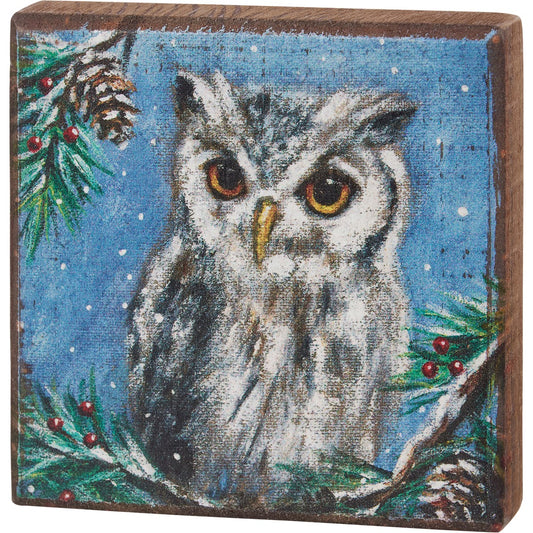 Owl Block Sign