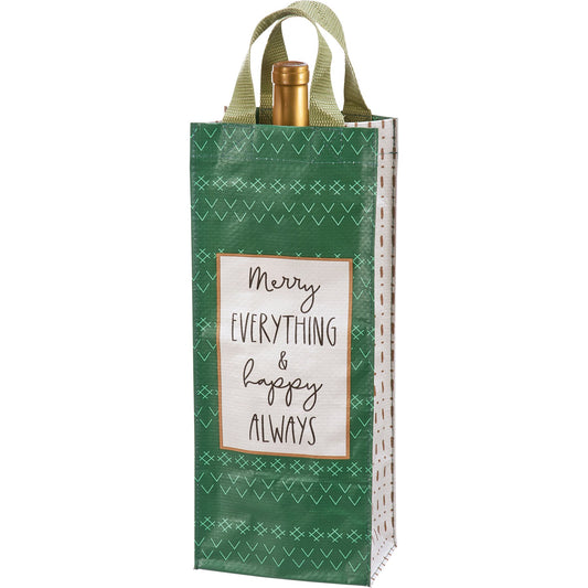 Merry Everything Wine Tote