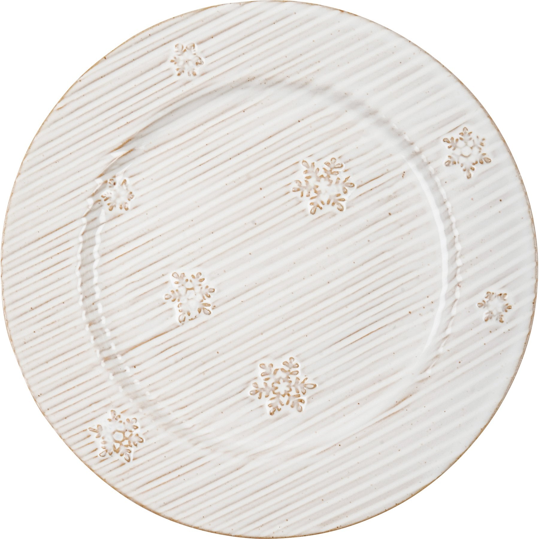 RIBBED LARGE SNOWFLAKE PLATE