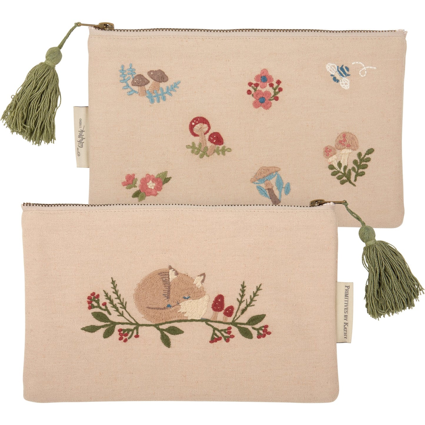 Napping Fox Zipper Pouch