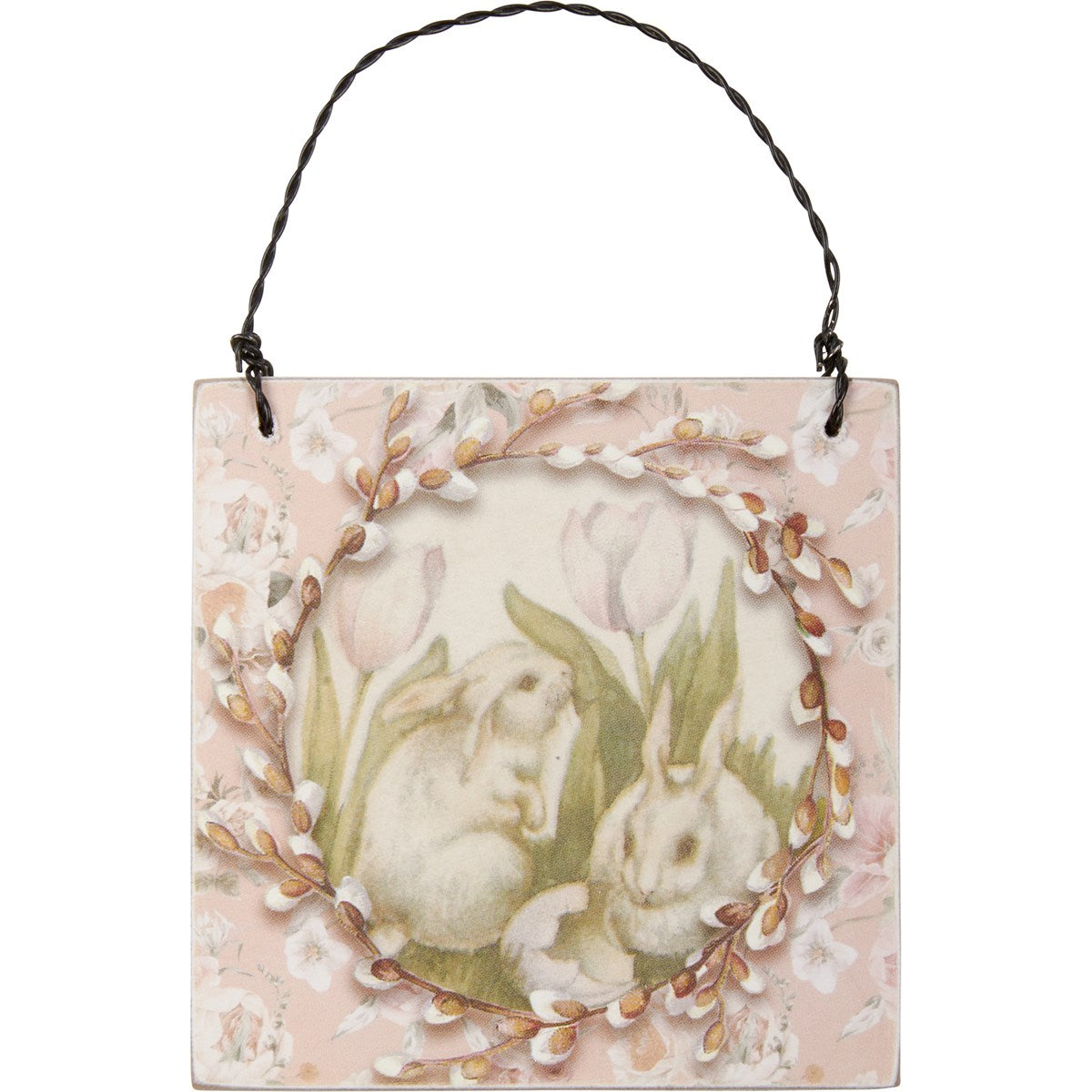 Pink Bunnies Mini Sign