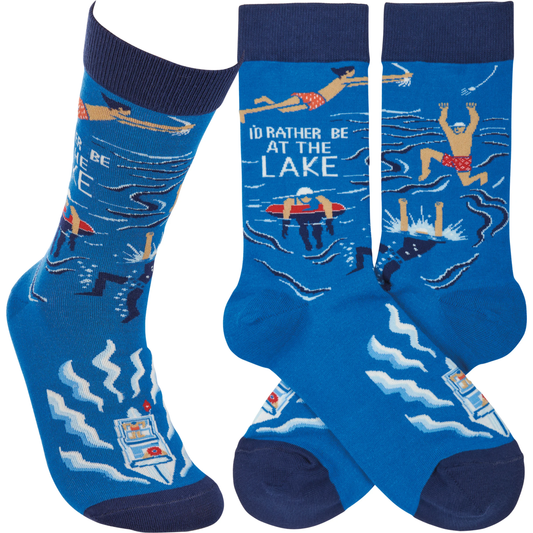 Rather Be At the Lake Socks