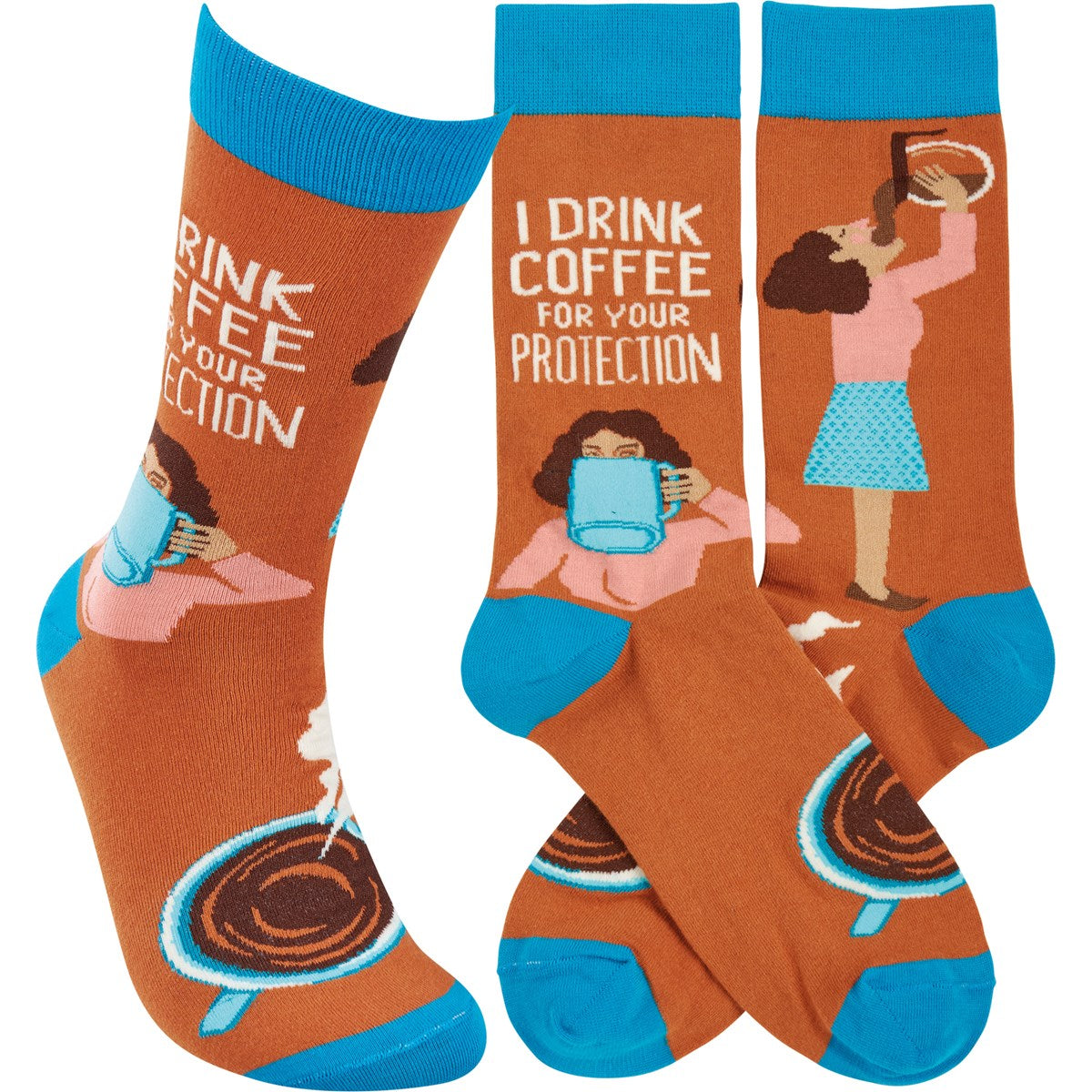 Drink Coffee For Your Protection Socks