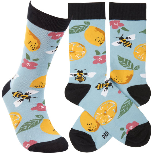 Lemons & Bees Socks