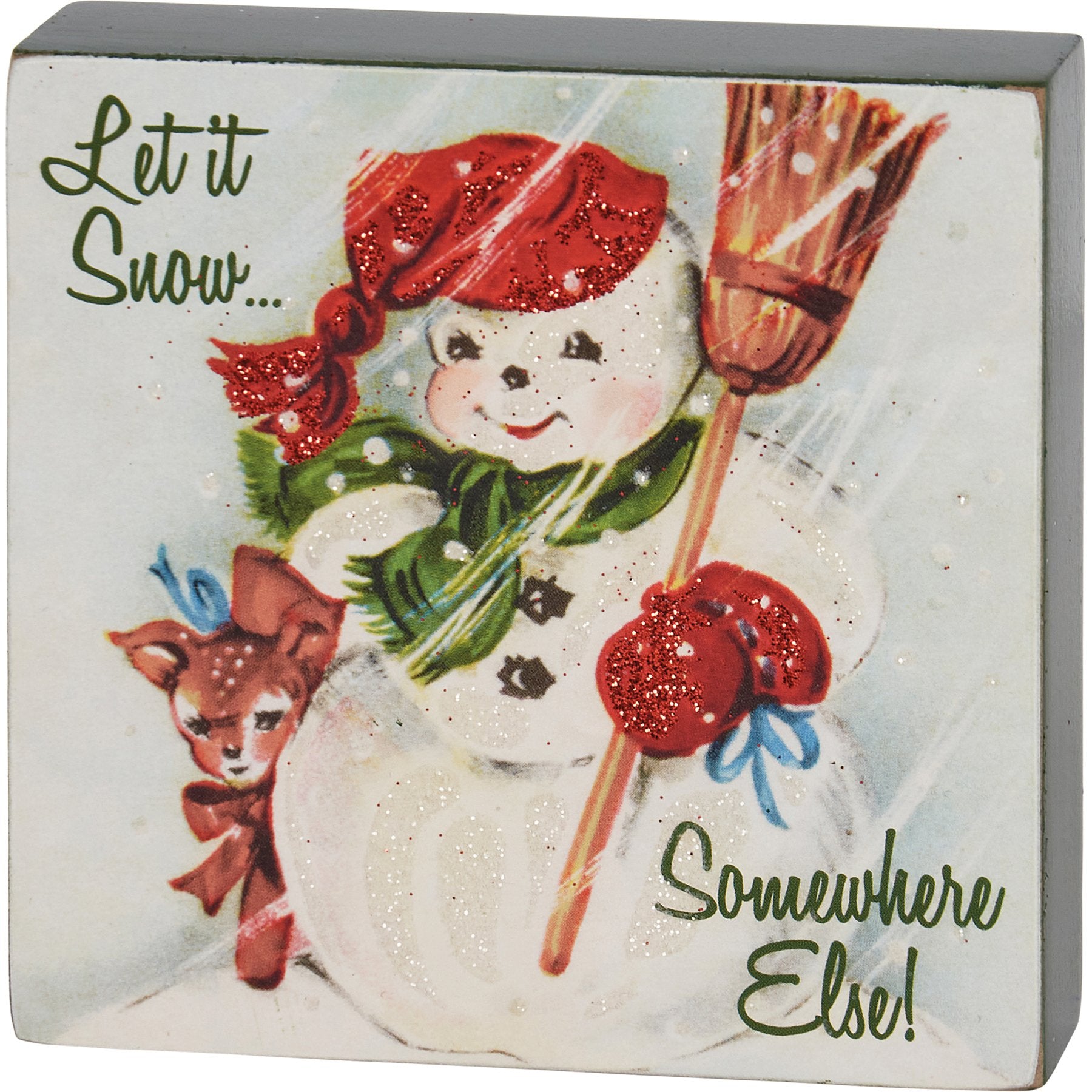 Let It Snow Block Sign