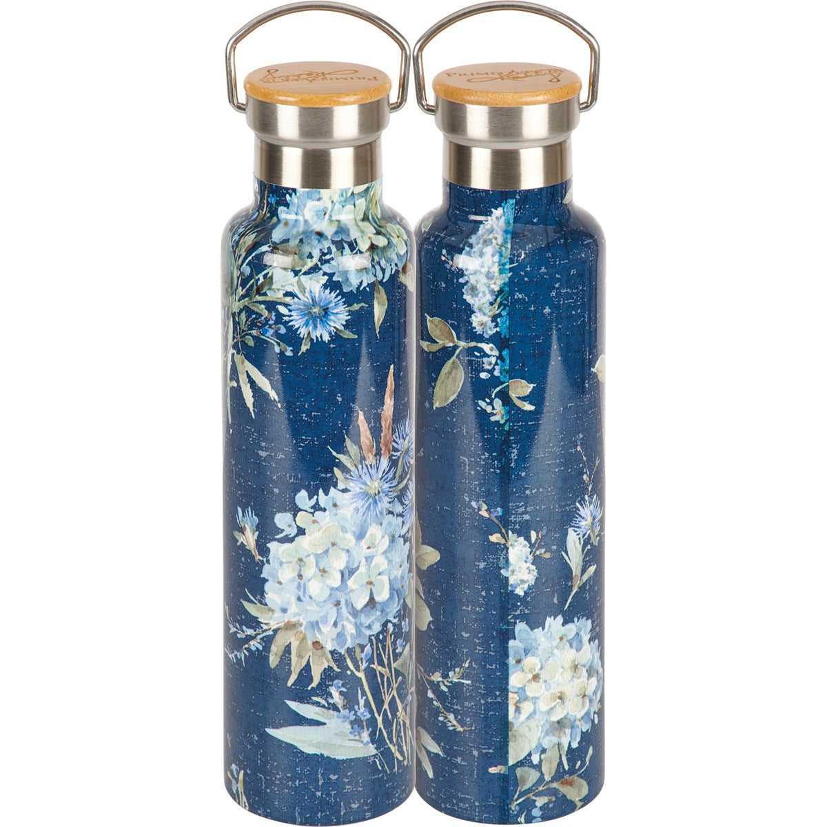 Blue Florals Insulated Bottle