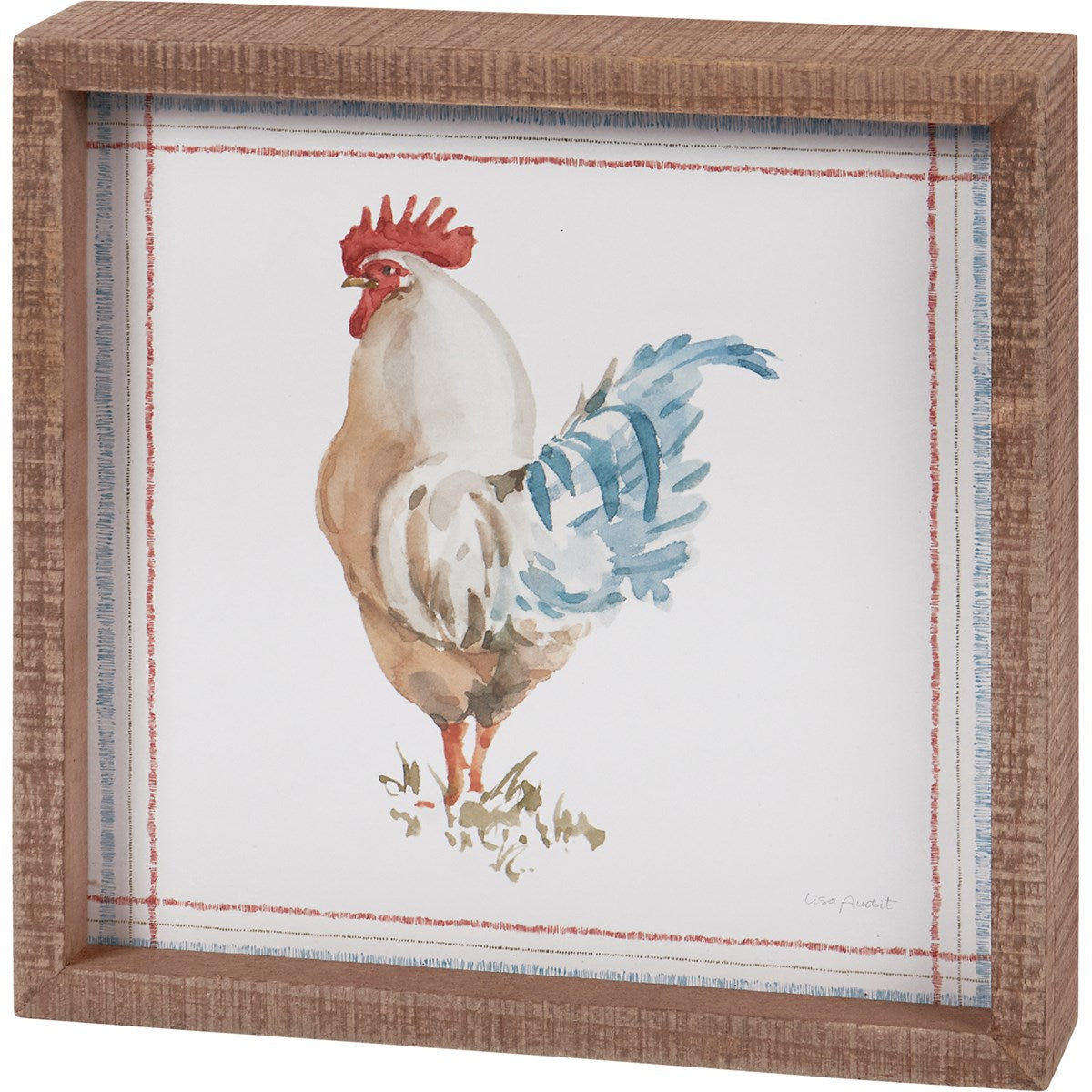 ROOSTER INSET BOX SIGN