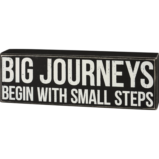 Big Journeys Box Sign