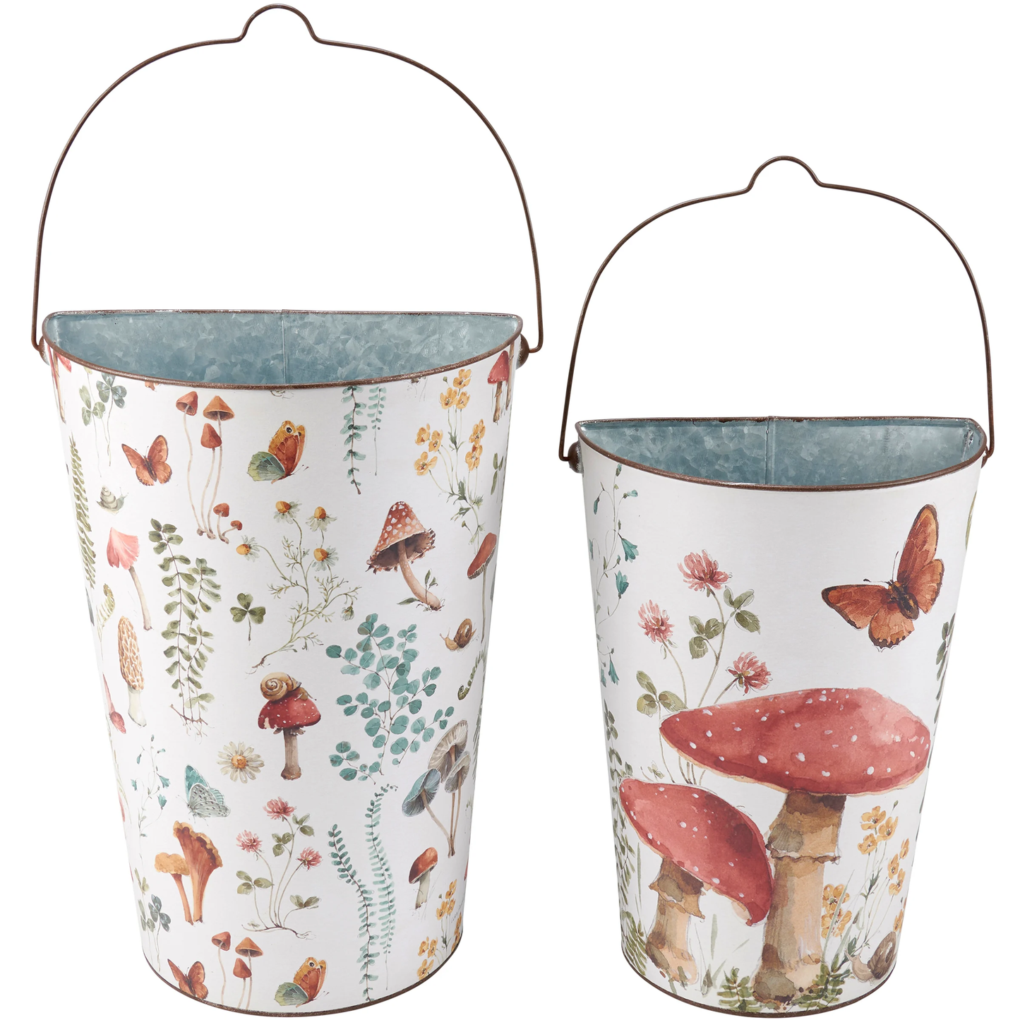 Large Mushrooms Wall Bucket
