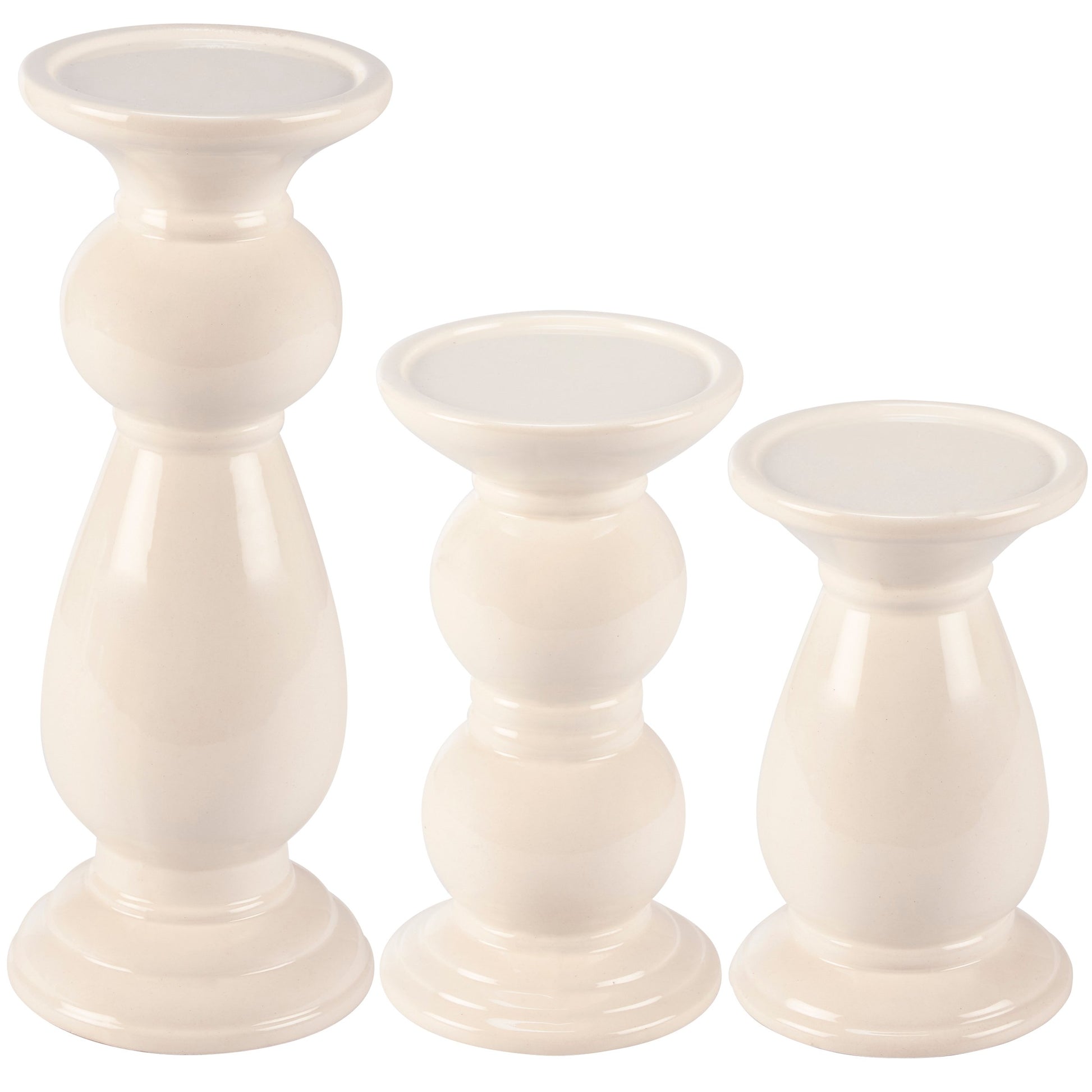 Set of 3 Pillar Candle Holders