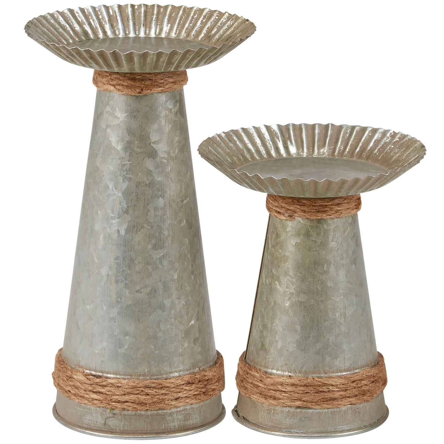 Primitive Candle Holder Set of 2
