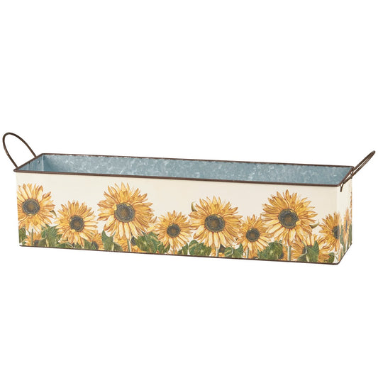 Large Long Sunflower Bin