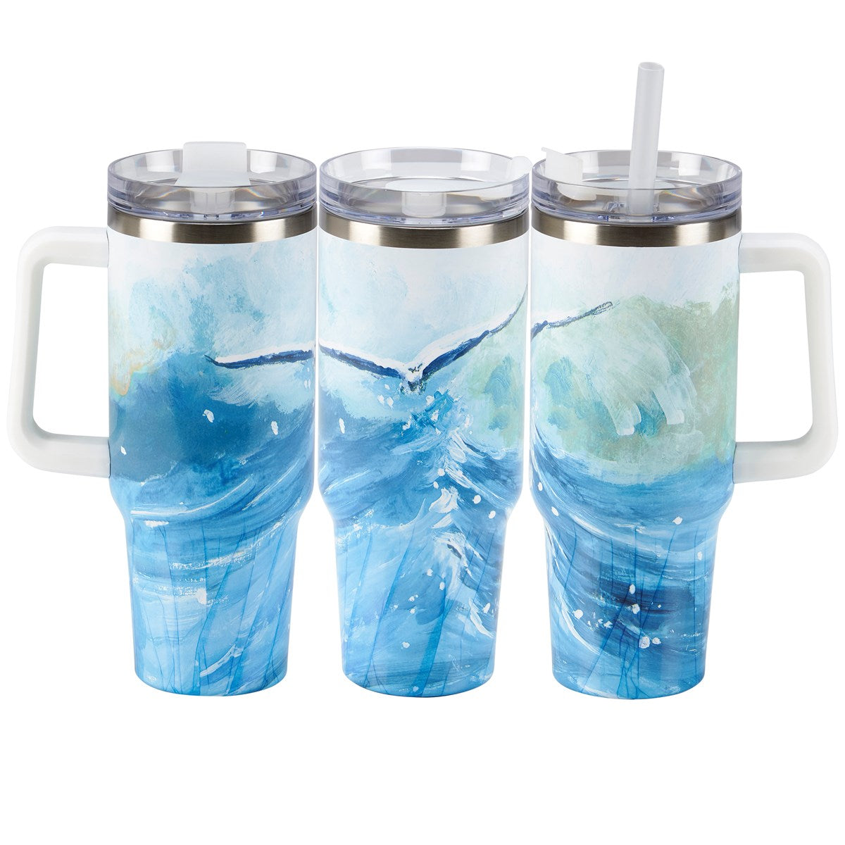 Ocean Wave 40OZ Travel Mug