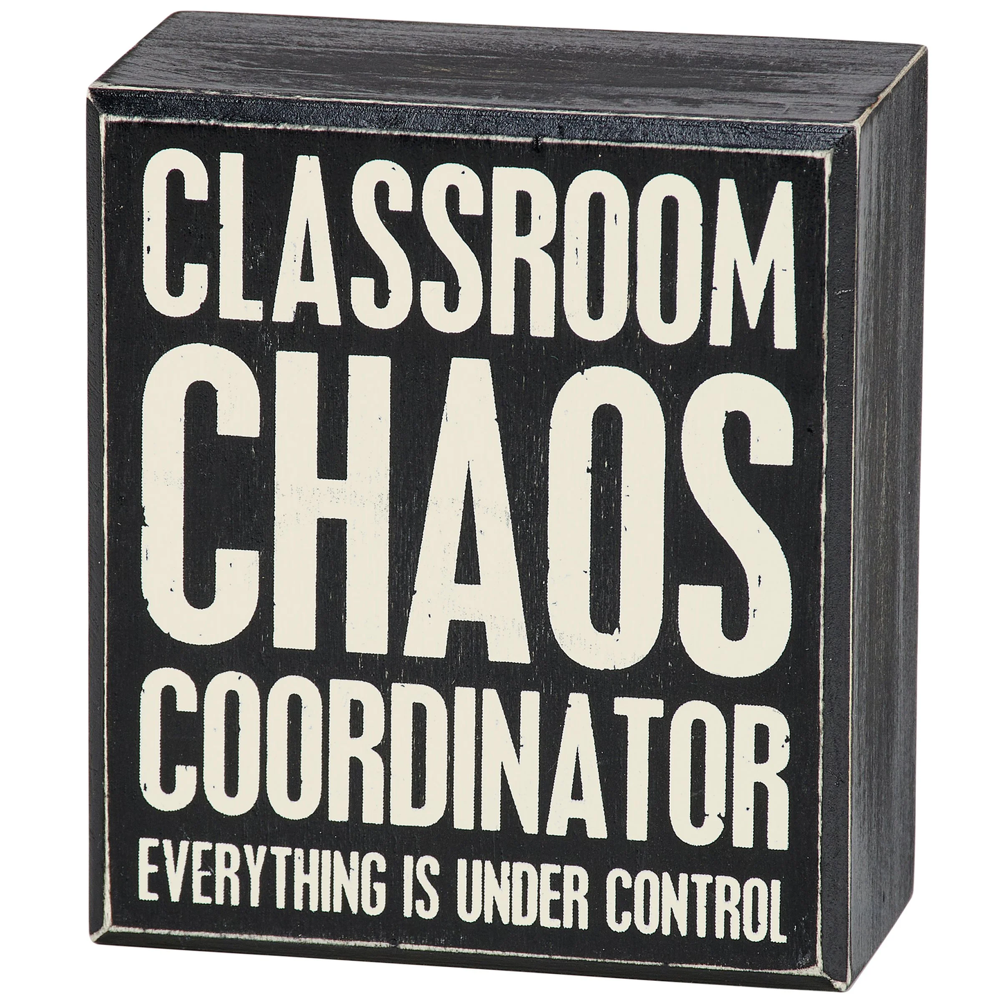 Chaos Coordinator Box Sign