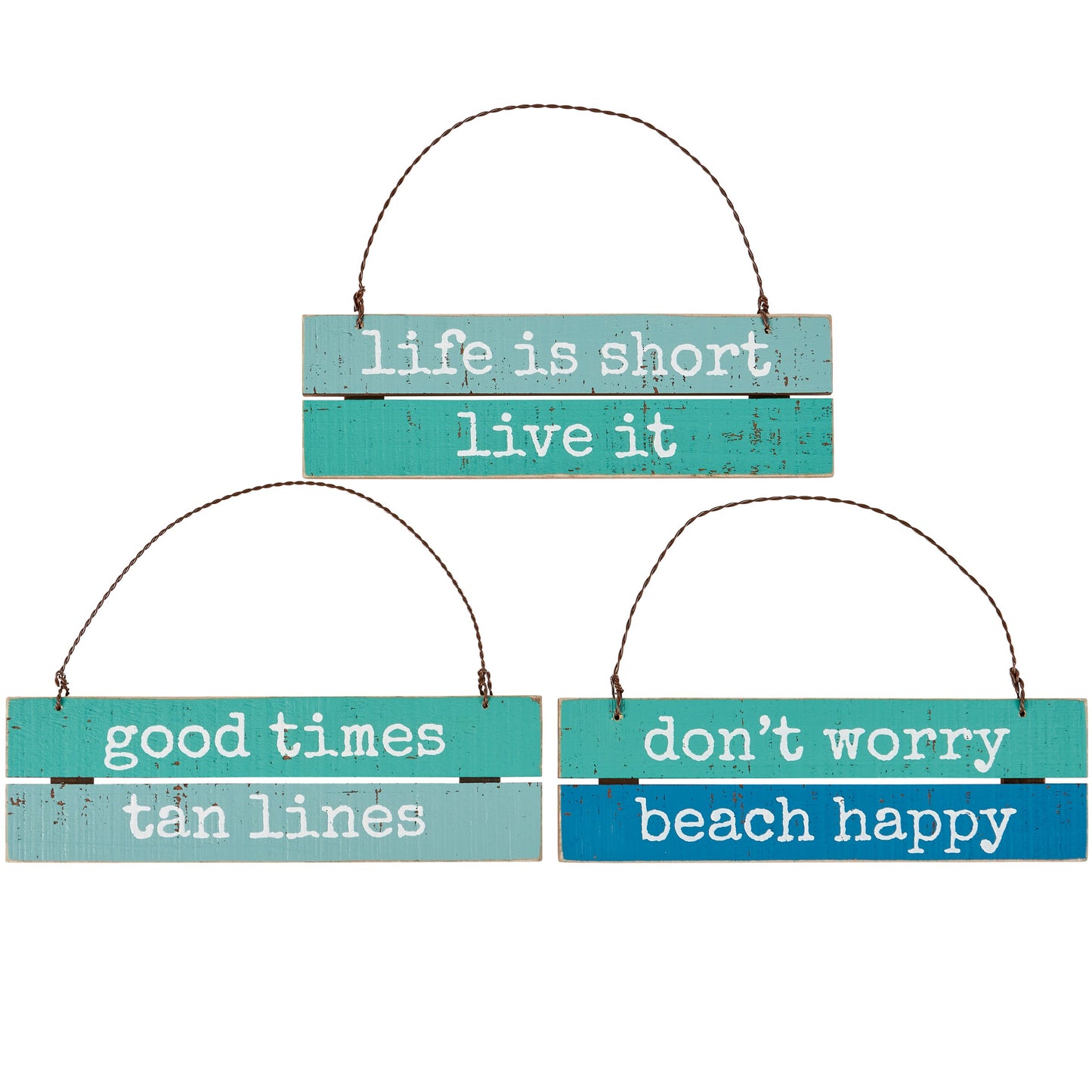 BEACH SLAT ORNAMENT - ASST