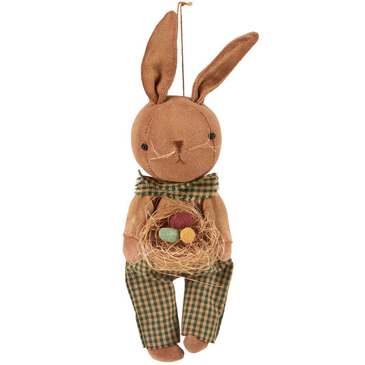EGG BASKET BUNNY ORNAMENT