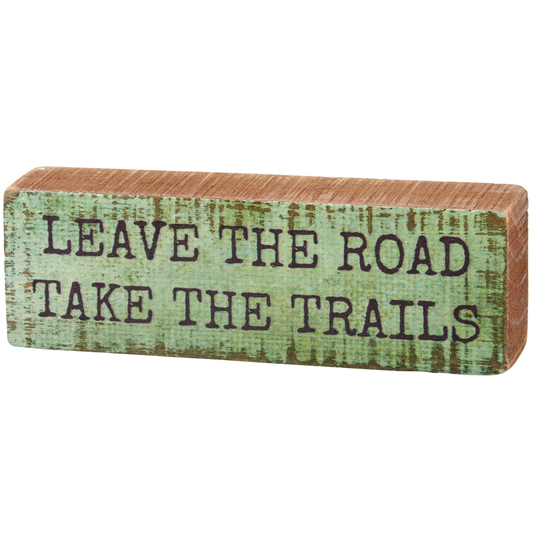 The Trails Block Sign