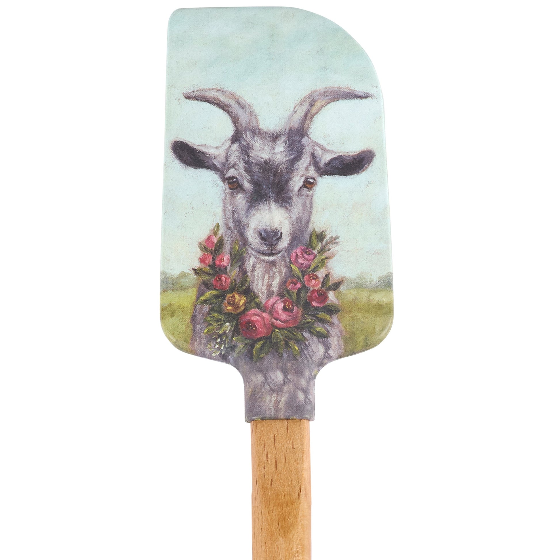 FLORAL GOAT SPATULA