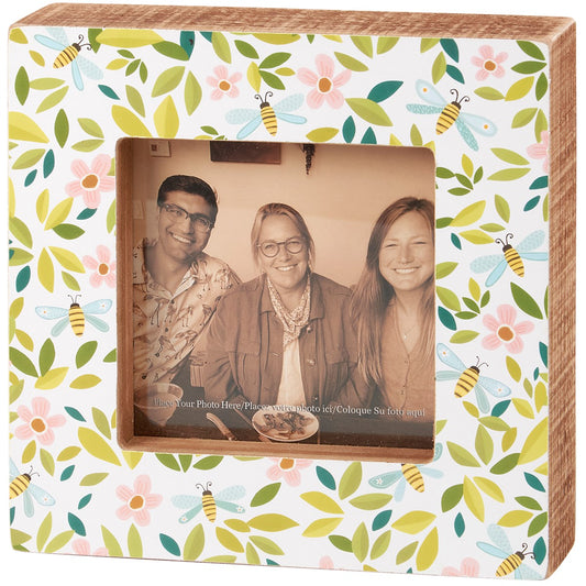 Flowers and Bees Box Frame