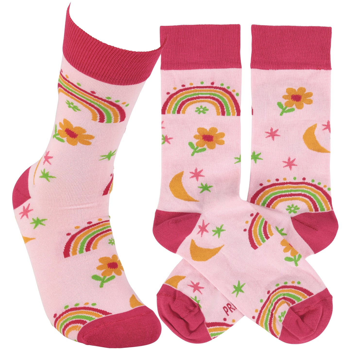 PINK RAINBOW SOCKS