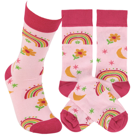 PINK RAINBOW SOCKS