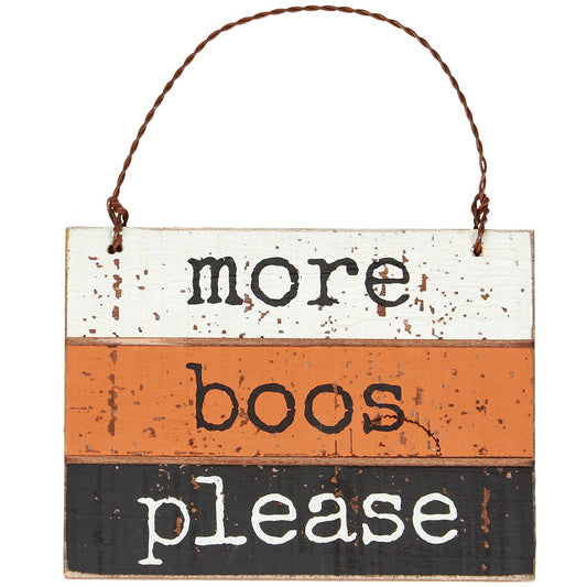 More Boos Slat Ornament