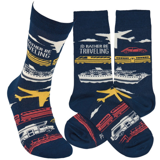 RATHER BE TRAVELING SOCKS